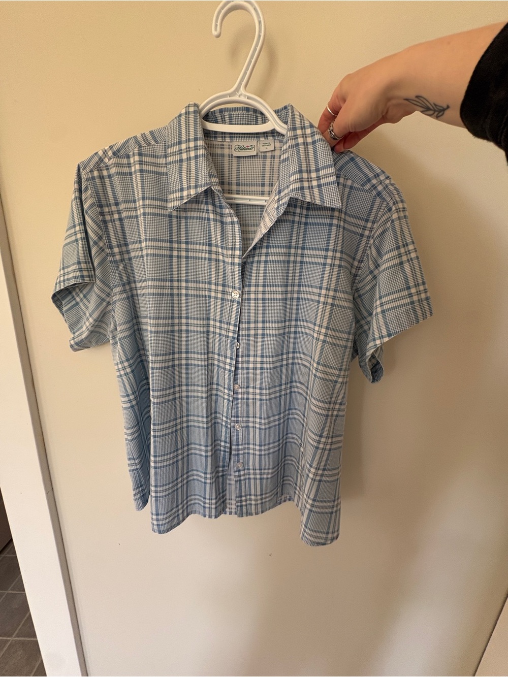 Vintage-button up short sleeve
